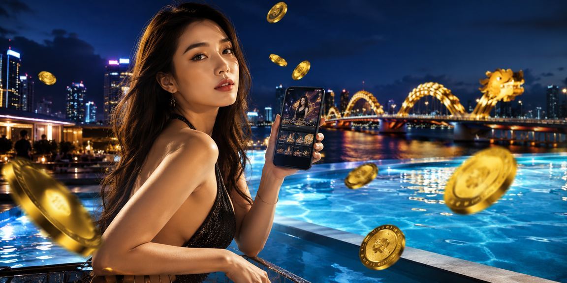 Người dùng Sài Gòn đang mở ứng dụng casino trên điện thoại thông minh với giao diện hiện đại